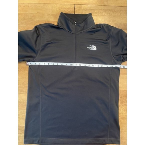 The North Face Fleece Lined Pull Over Layer 1/4 Zip‎ Charcoal Mens Size Medium - Picture 4 of 6